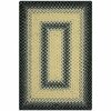 Safavieh 6 x 6 ft. Square Braided- Black and Grey Hand Made Rug BRD311A-6SQ